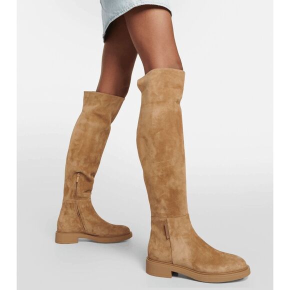 Gianvito Rossi Lexington Suede Over-the-knee Boots  Gianvito Rossi Lexington over-the-knee suede boots EU36/US6 $1995